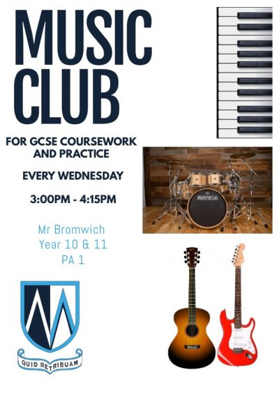 music club GCSE